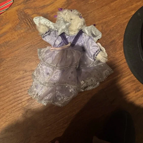 Beary Godmother Charming Purple and Silver Stuffed Bear - Picture 2 of 6